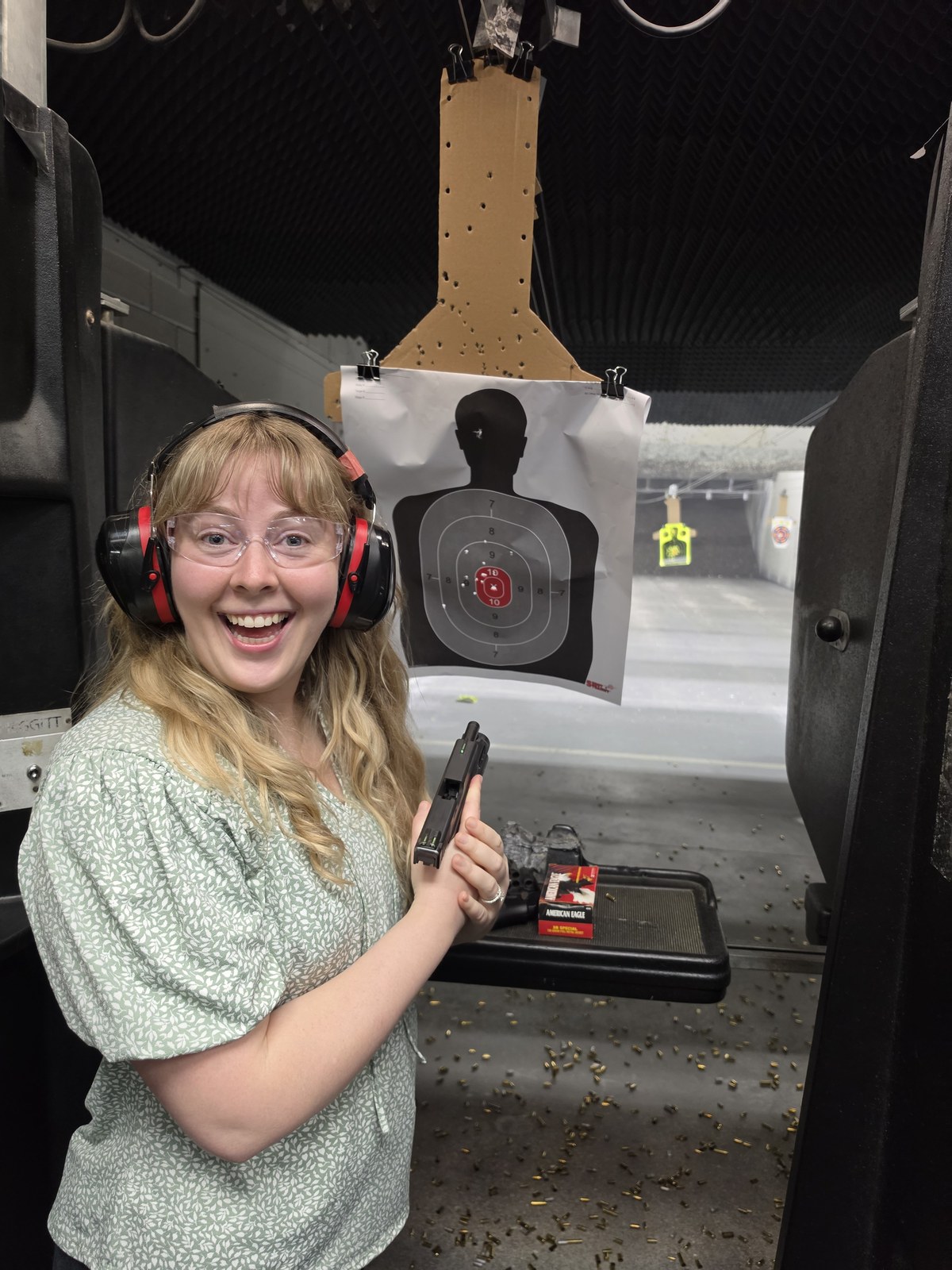Tate's Tactical student on the range after a training session